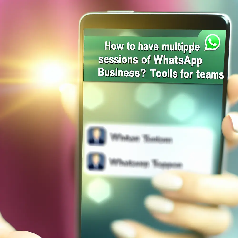 ¿Cómo tener varias sesiones de WhatsApp Business? Herramientas para equipos