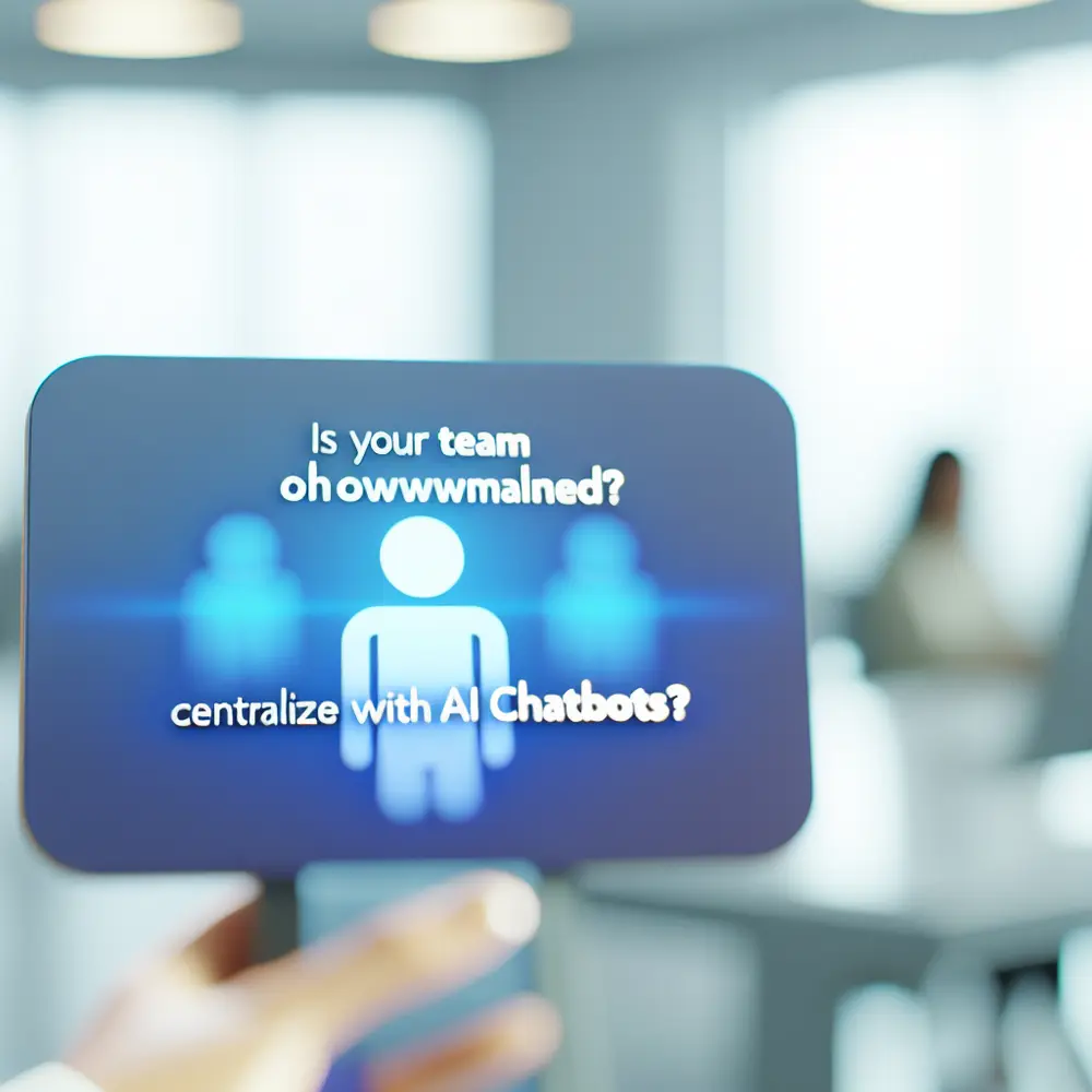 ¿Tu Equipo Está Saturado? Centraliza y Automatiza con Chatbots IA