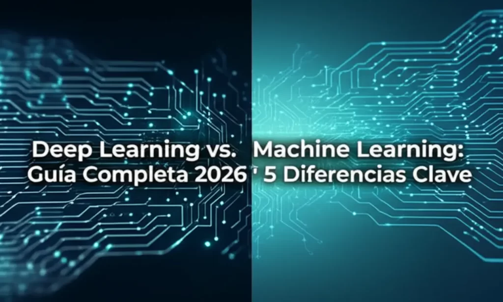 Deep Learning vs. Machine Learning: Guía Completa 2026 y 5 Diferencias Clave