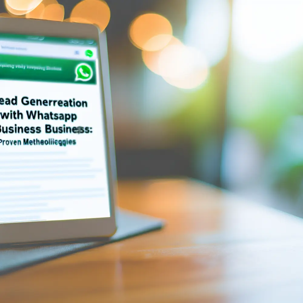 Generación de Leads con WhatsApp Business: Metodologías Probadas