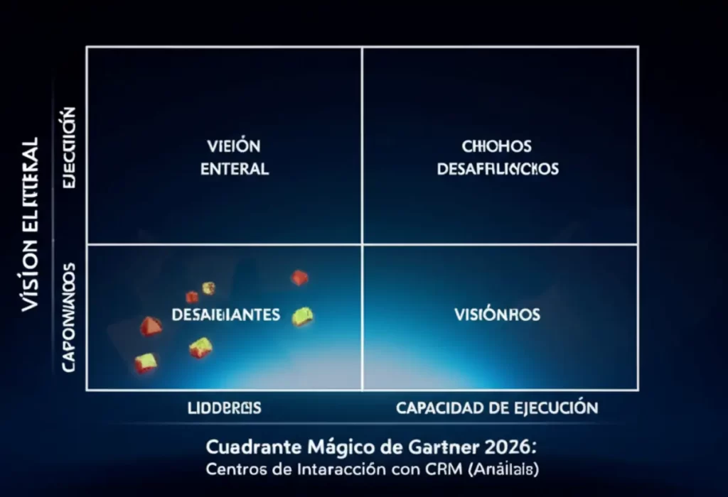 Cuadrante Mágico de Gartner 2026: Centros de Interacción con CRM (Análisis)